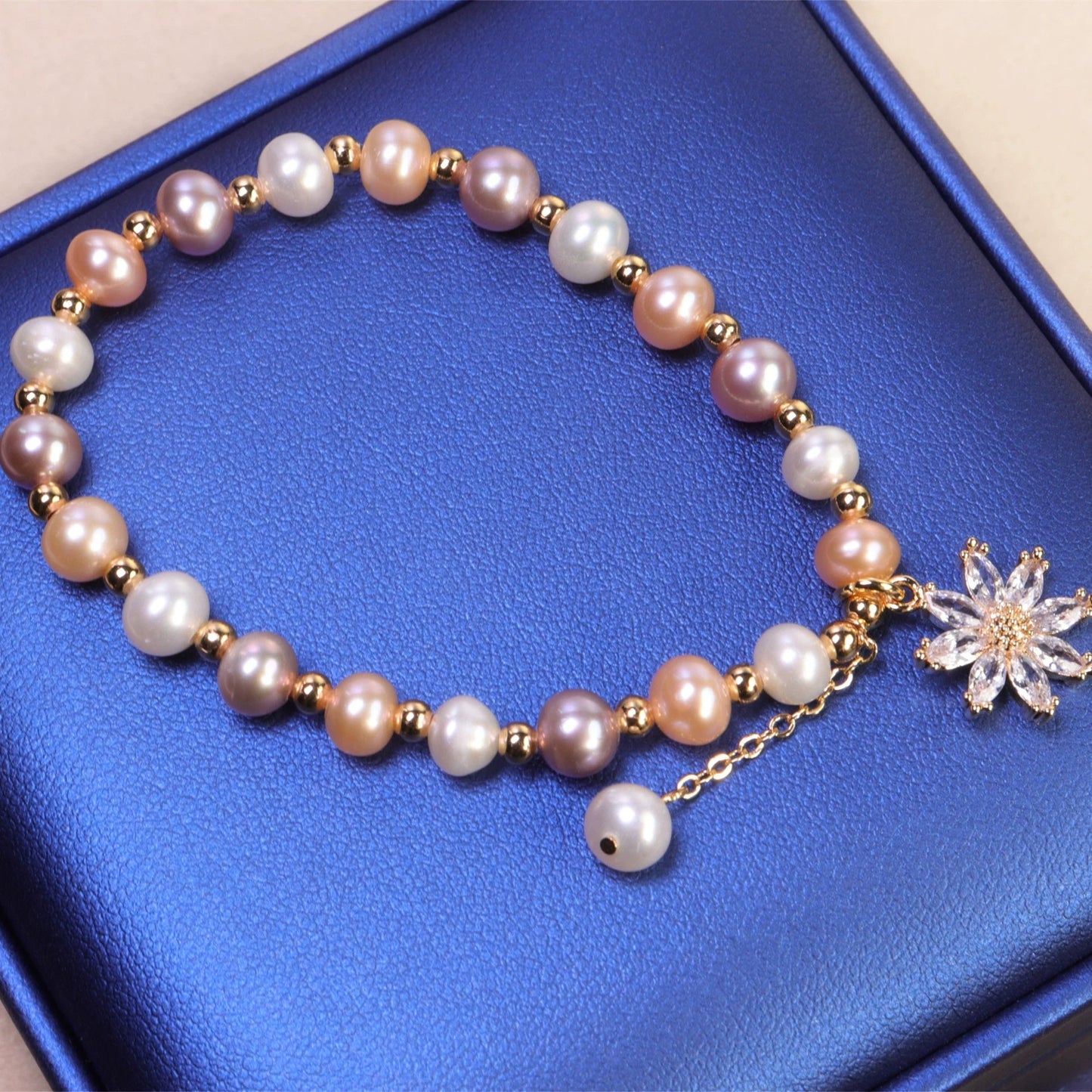 Bracelet de perles florales 25 USD (B9)