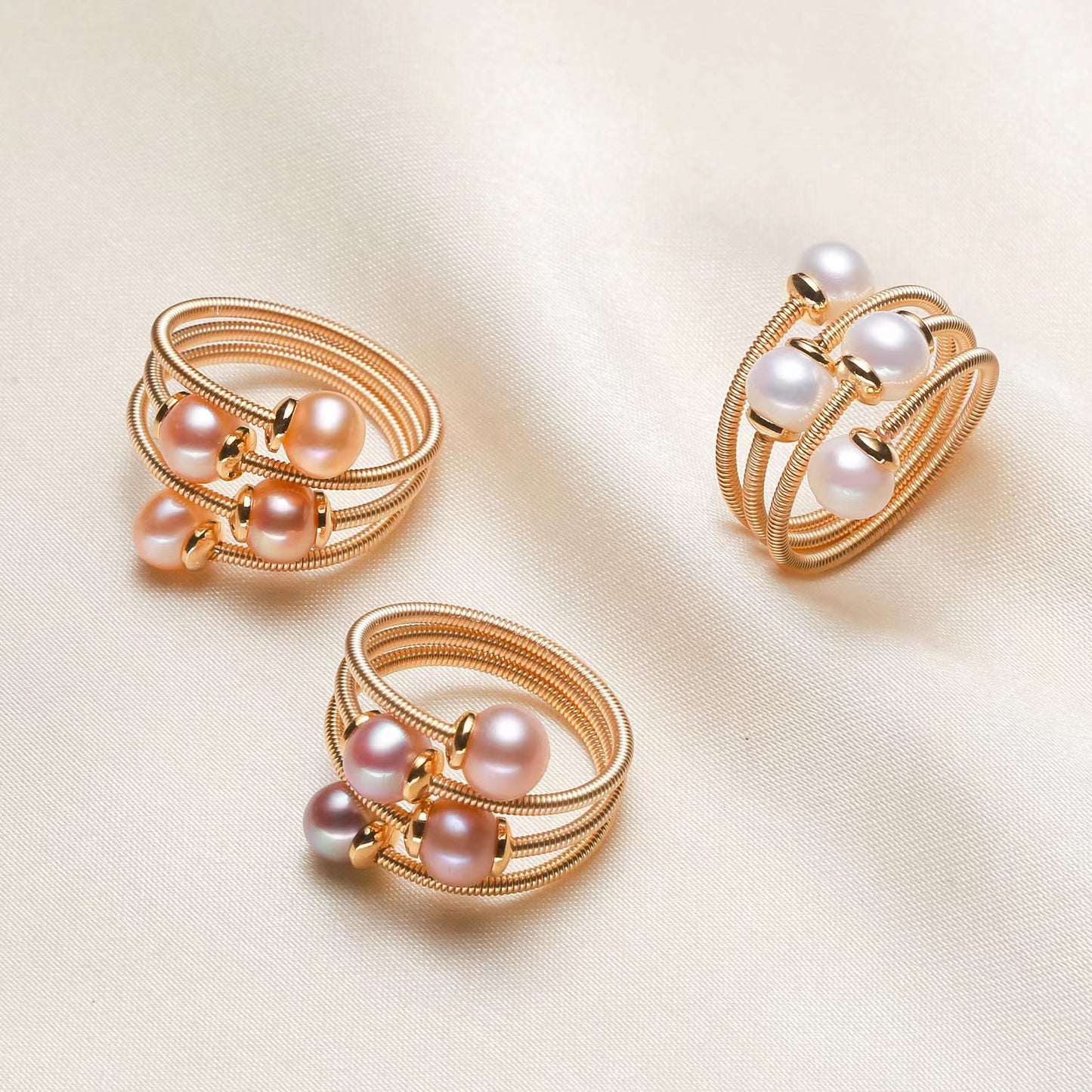 three layers pearl ring USD19 (R52)