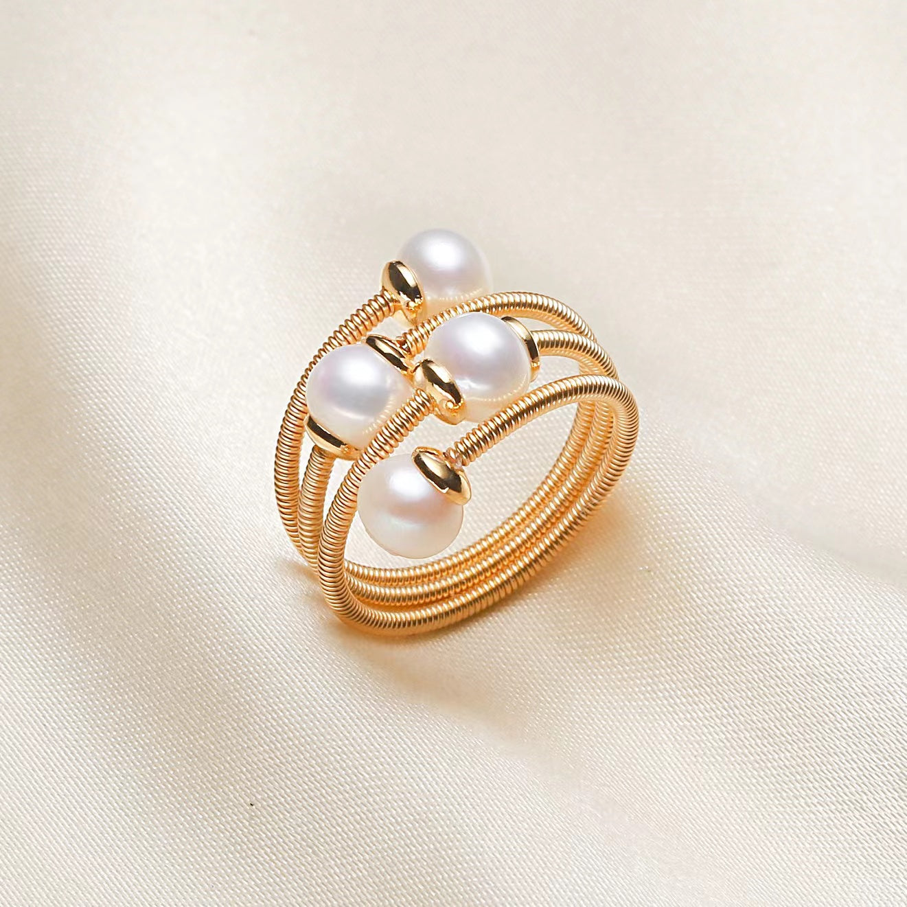 three layers pearl ring USD19 (R52)