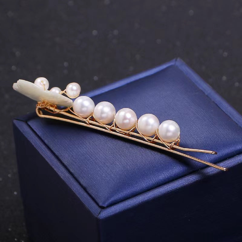 Fresh water pearl hair pin ( H13 )