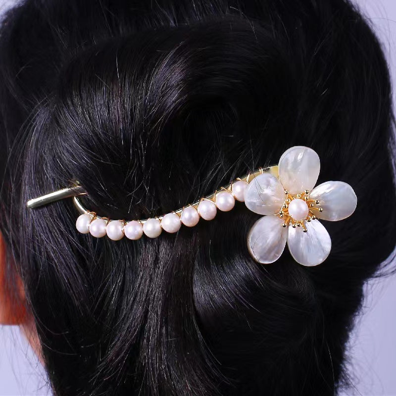 Fresh water pearl hair pin ( H10)