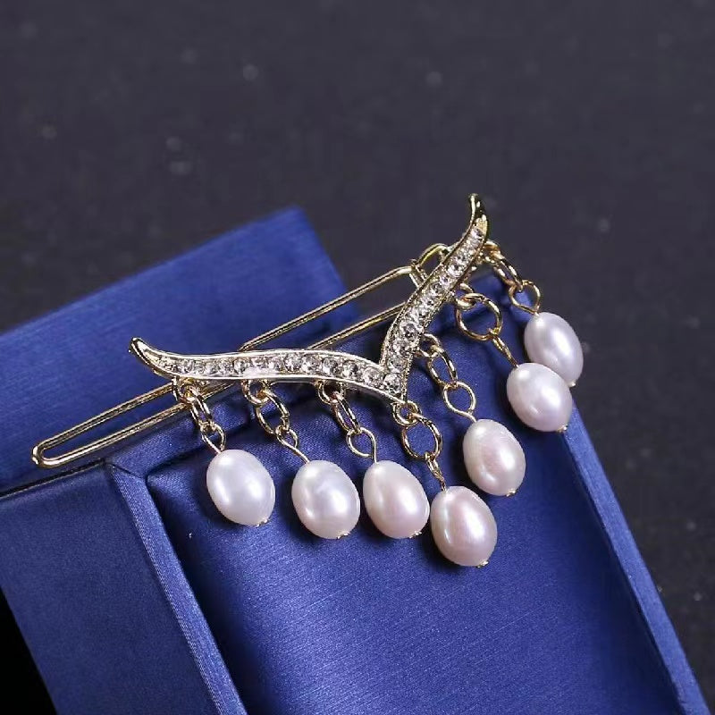 Fresh water pearl hair pin ( H8 )