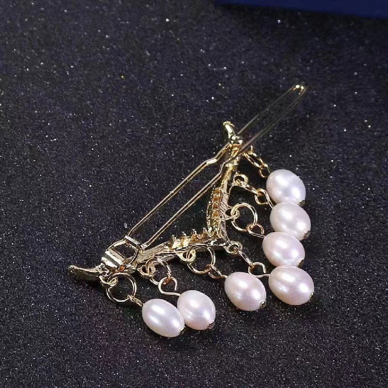 Fresh water pearl hair pin ( H8 )