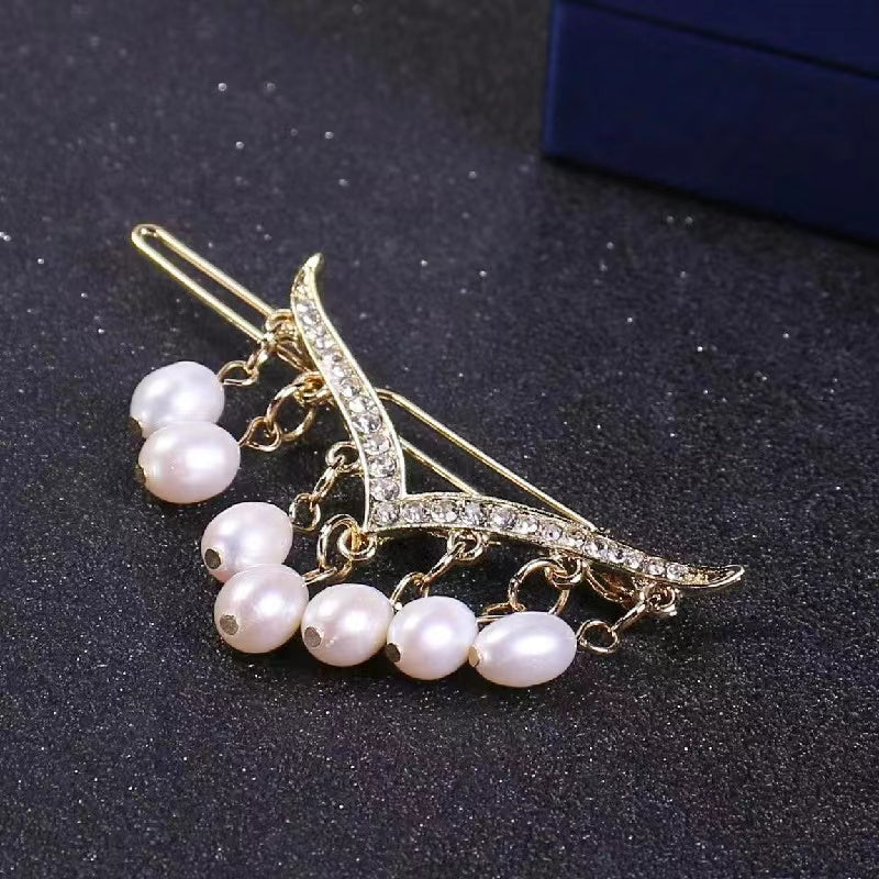 Fresh water pearl hair pin ( H8 )