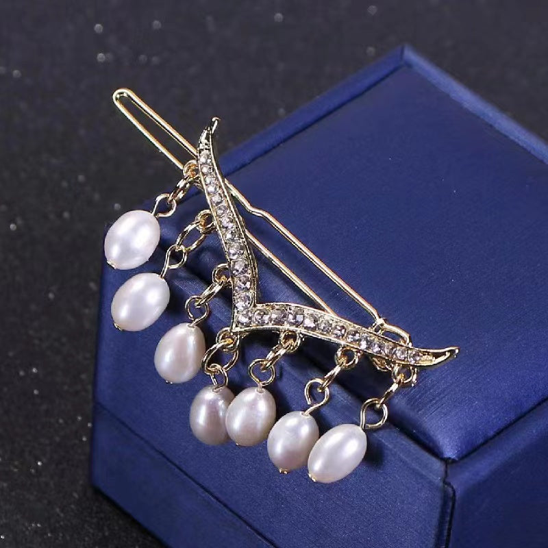 Fresh water pearl hair pin ( H8 )