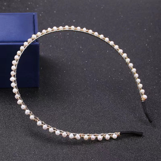 Fresh water pearl head band (H14)