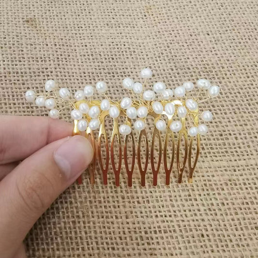 Fresh water pearl head band (H13 )