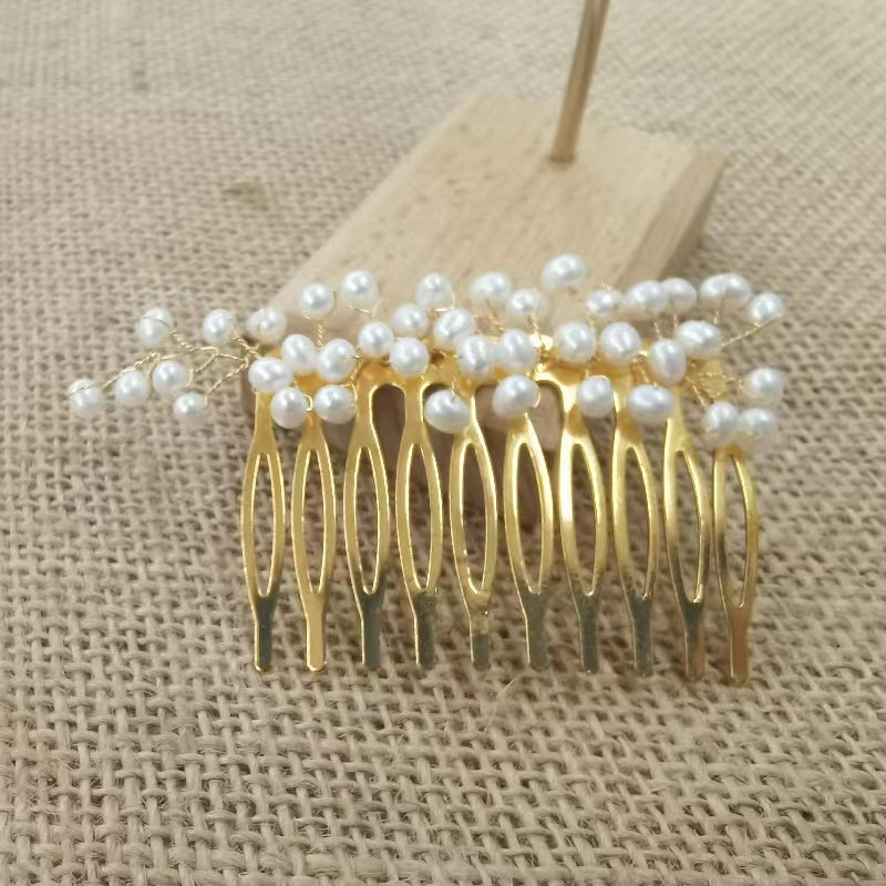 Fresh water pearl head band (H13 )