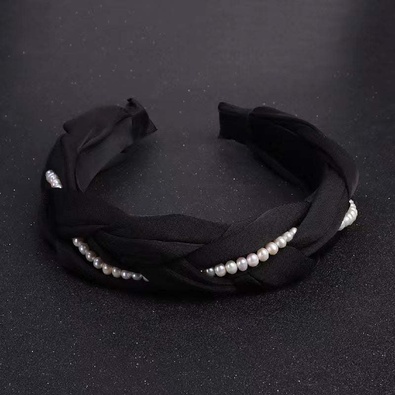 Fresh water pearl head band ( H12)