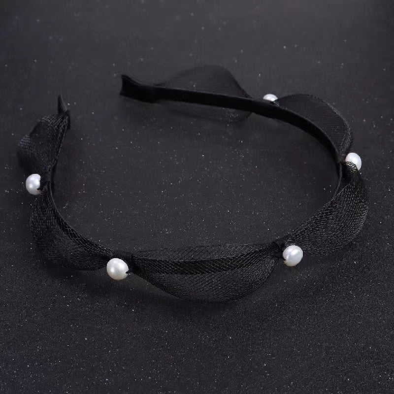 Fresh water pearl head band ( H11 )