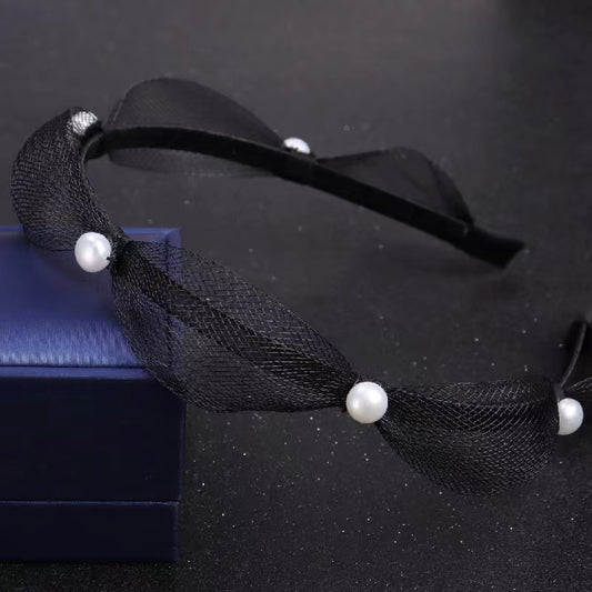 Fresh water pearl head band ( H11 )