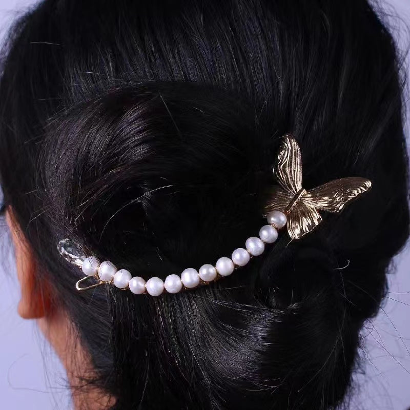 Fresh water pearl head band ( H10 )