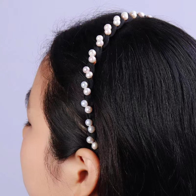 Fresh water pearl head band ( H8 )