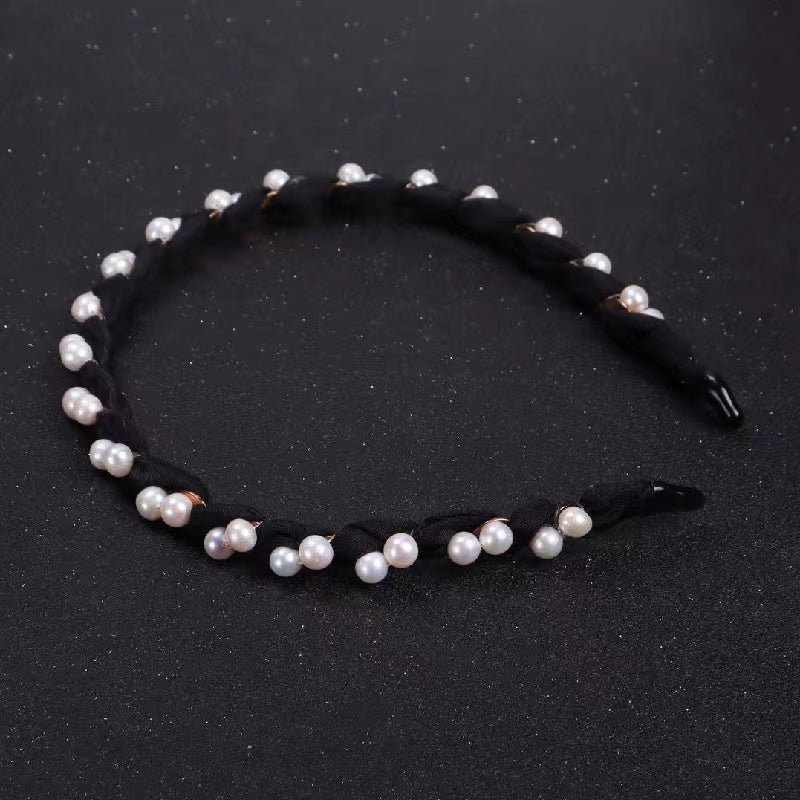 Fresh water pearl head band ( H8 )