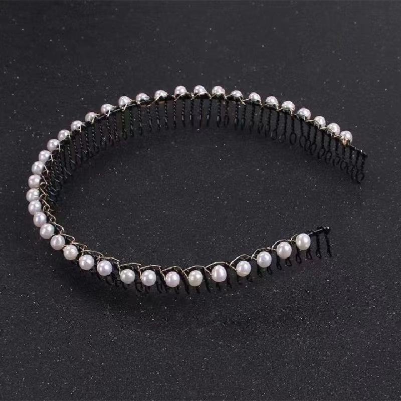 Fresh water pearl head band ( H7 )