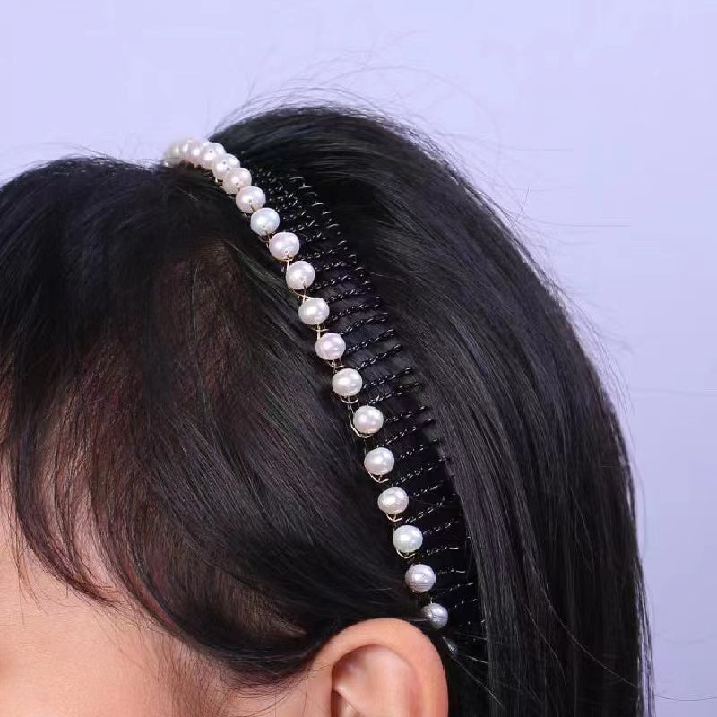 Fresh water pearl head band ( H7 )