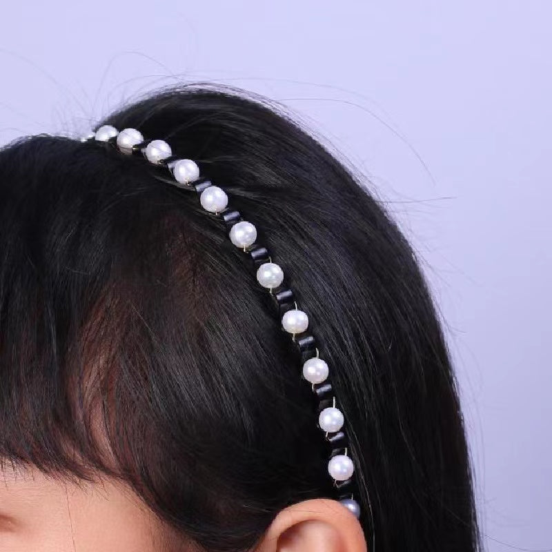 Fresh water pearl head band ( H6 )