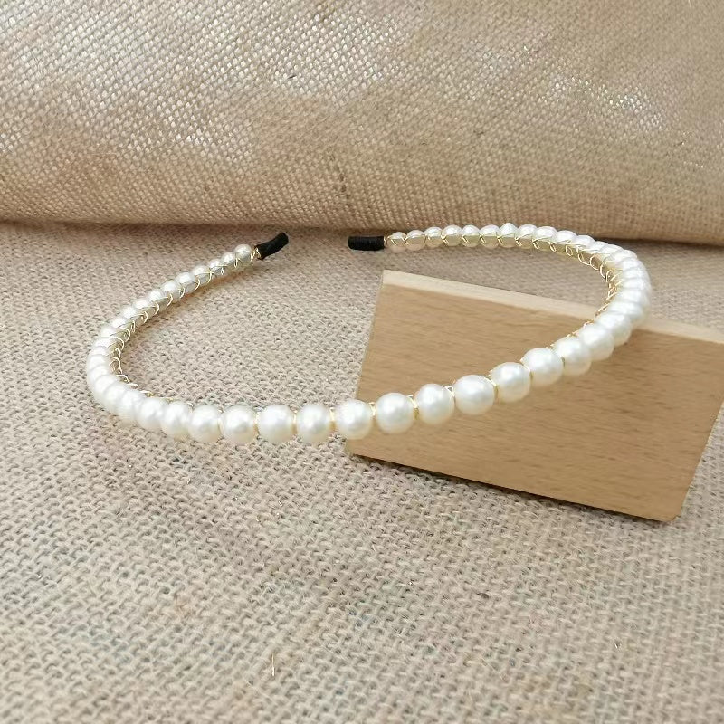 Fresh water pearl head band (H2 )