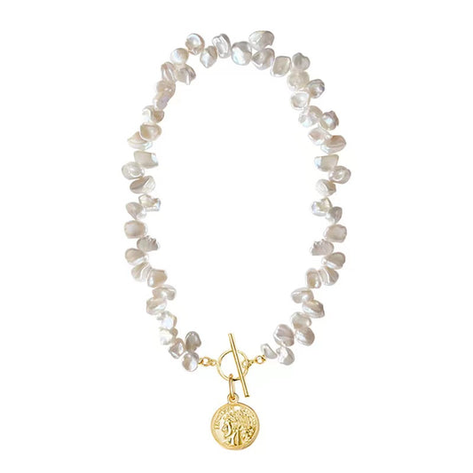 Petal Baroque Pearl necklace N38