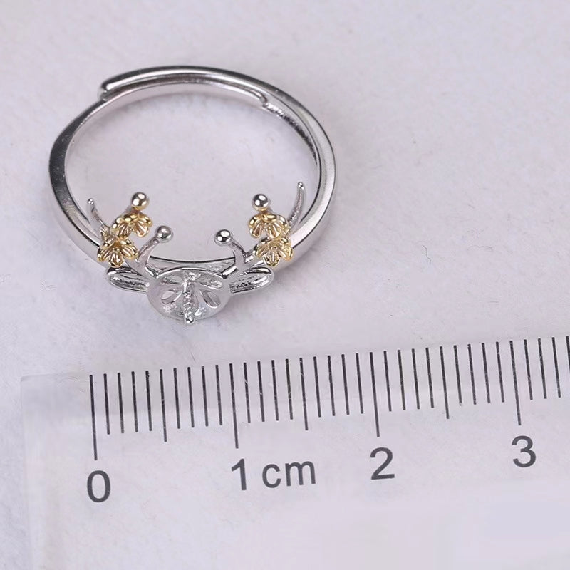 S925 sterling silver deer set setting