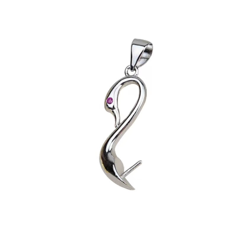 S925 sterling silver pendant setting (P11)