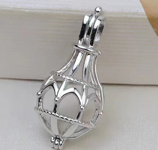 S925 sterling silver pendant setting (P18)