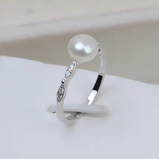 S925 sterling silver ring setting  (R1-1)