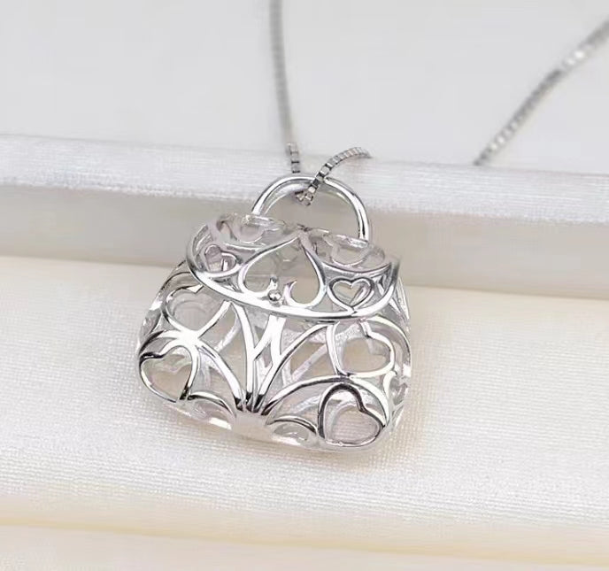 S925 sterling silver pendant setting (P22)