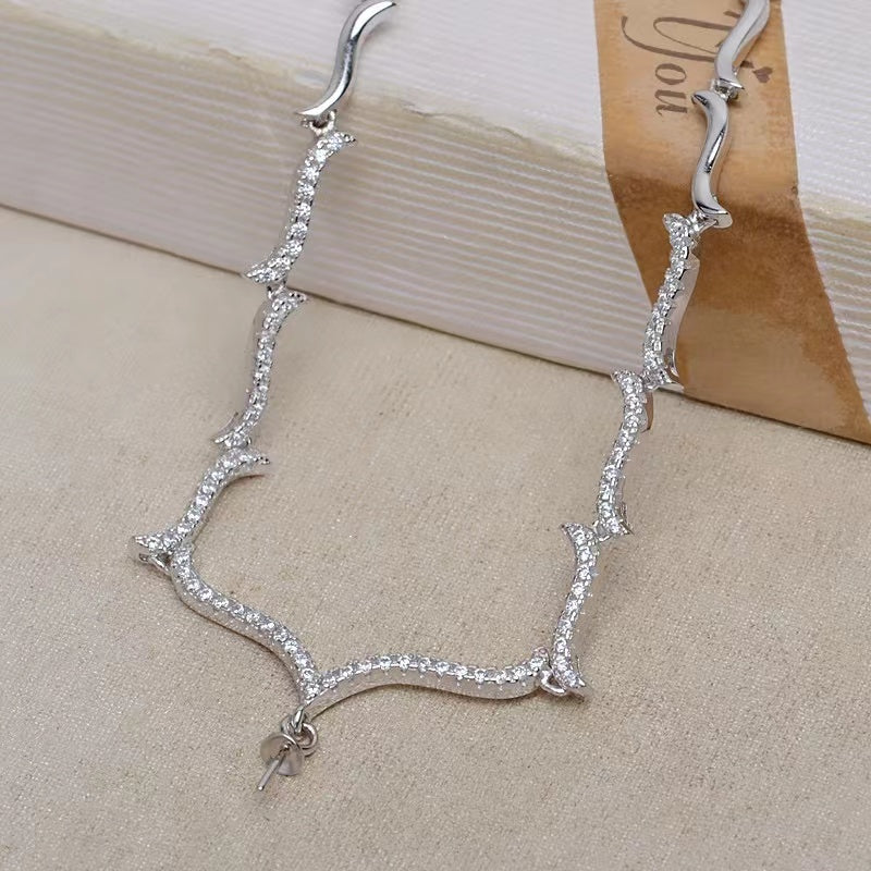 S925 sterling silver pendant setting (P26)