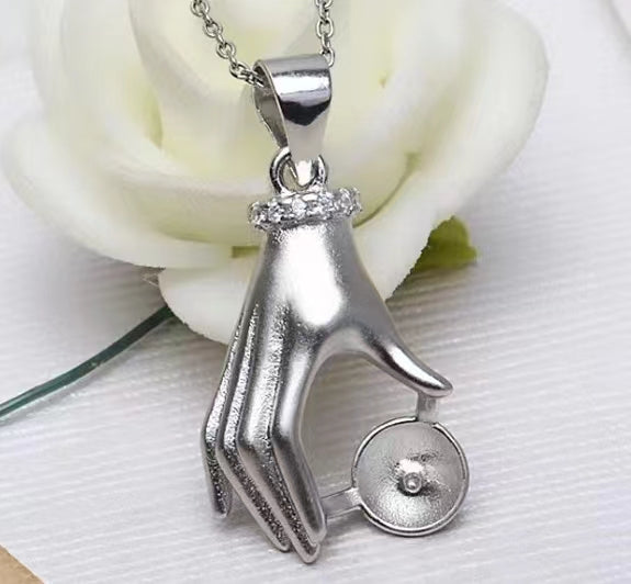 S925 sterling silver pendant setting