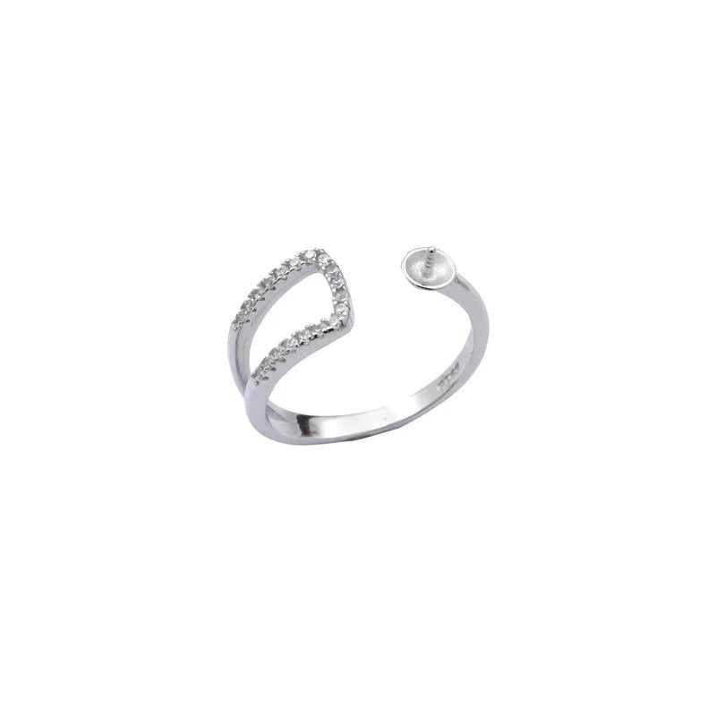 S925 sterling silver ring setting (R3)