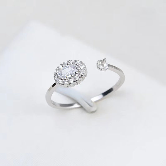 S925 sterling silver ring setting  (R10)