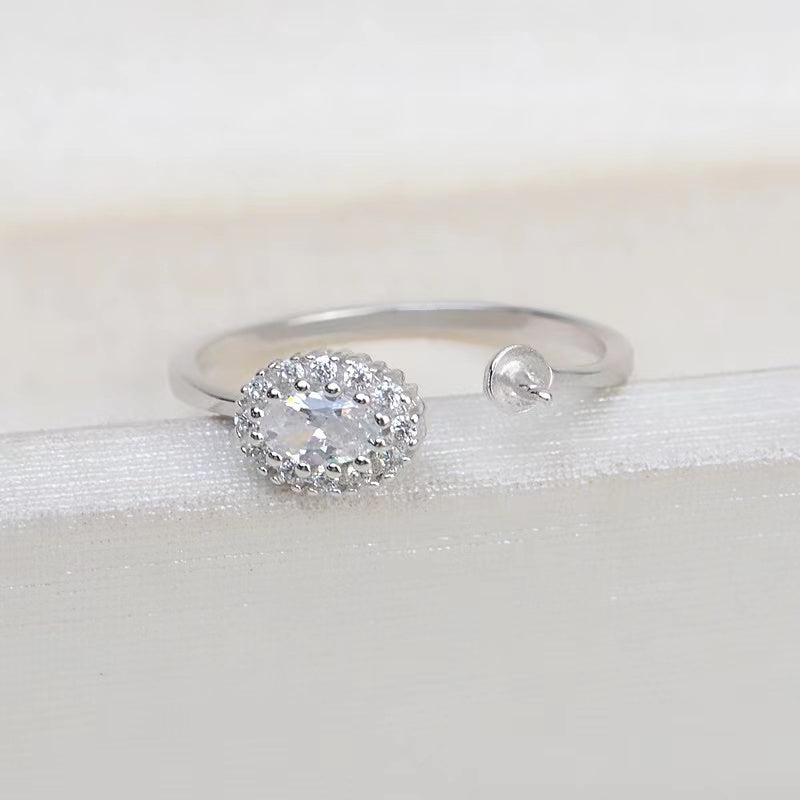 S925 sterling silver ring setting  (R10)