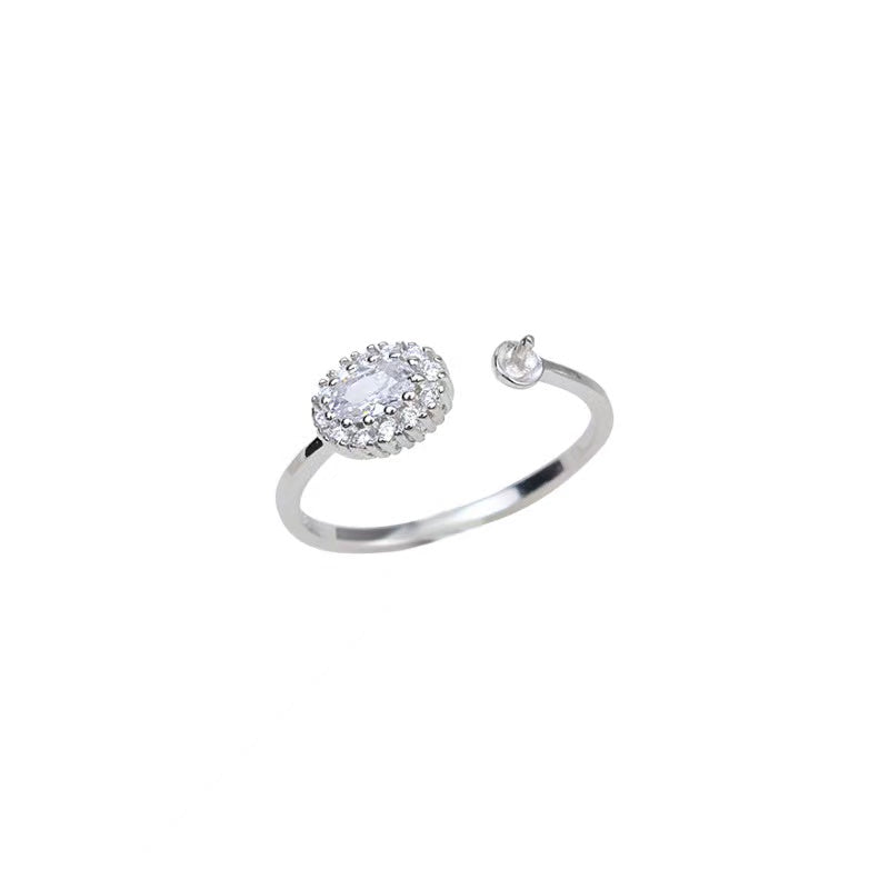 S925 sterling silver ring setting  (R10)