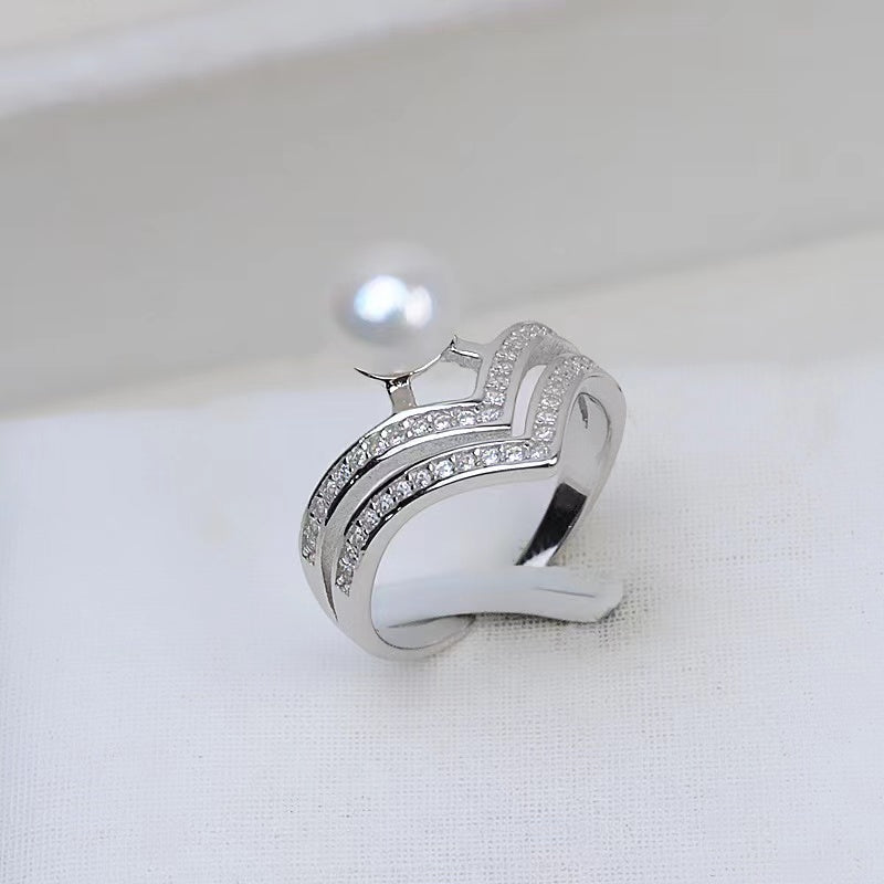 Monture de bague en argent sterling S925 (R12)