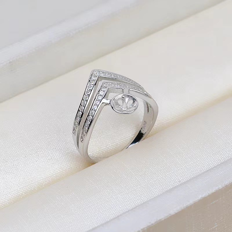 Monture de bague en argent sterling S925 (R12)