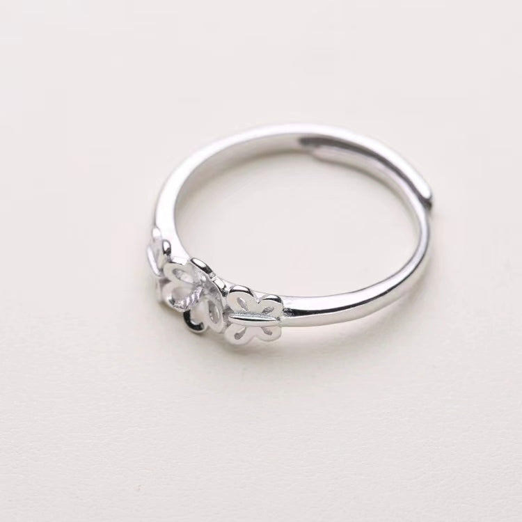 Monture de bague en argent sterling S925 (R14)