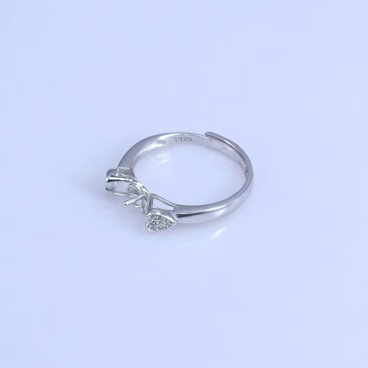 Monture de bague en argent sterling S925 (R20)