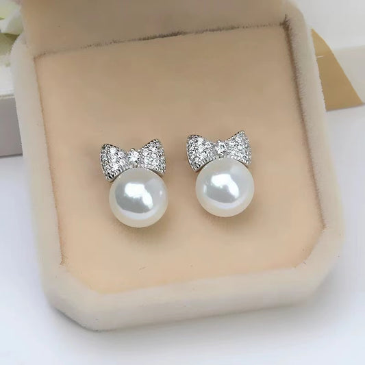 S925 sterling silver earring setting (E12)