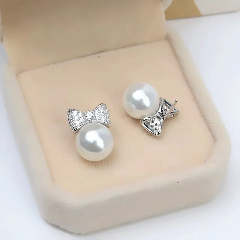 S925 sterling silver earring setting (E12)