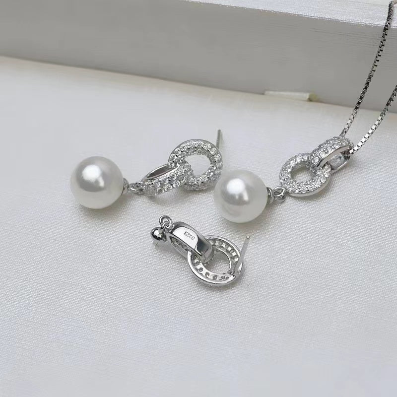 S925 sterling silver set setting (S5-1)