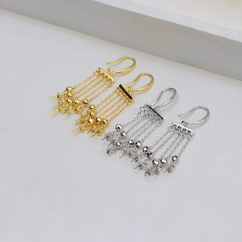 S925 sterling silver set setting (S6-1)