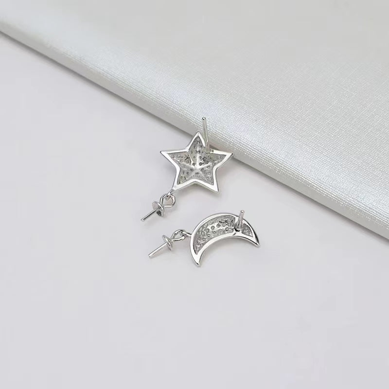 S925 sterling silver earring setting (E16)