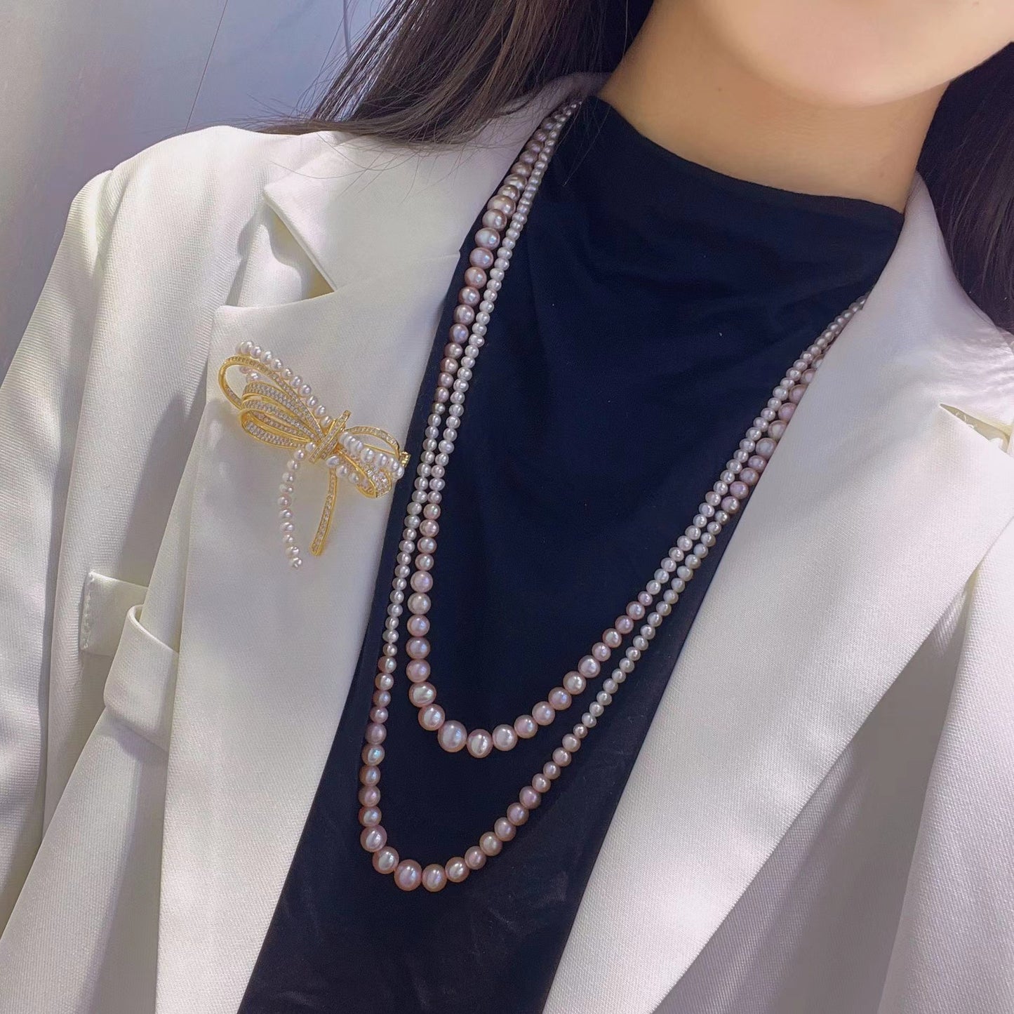 Pearl Long Necklace USD400 (N27)