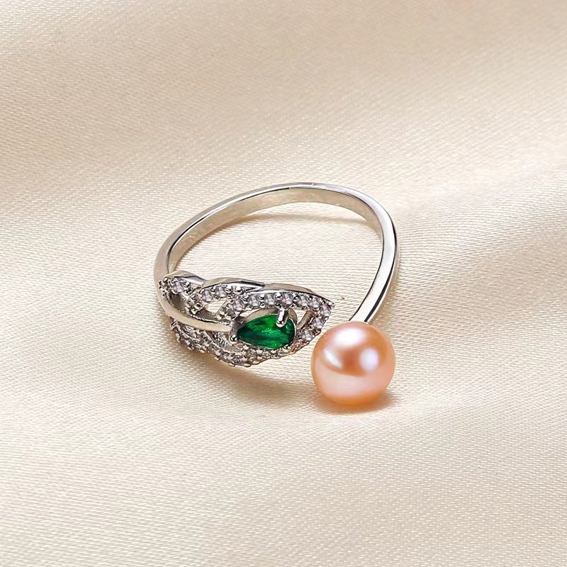 Leaf Pearl Ring R40