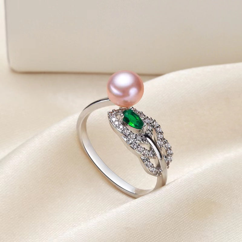 Leaf Pearl Ring R40