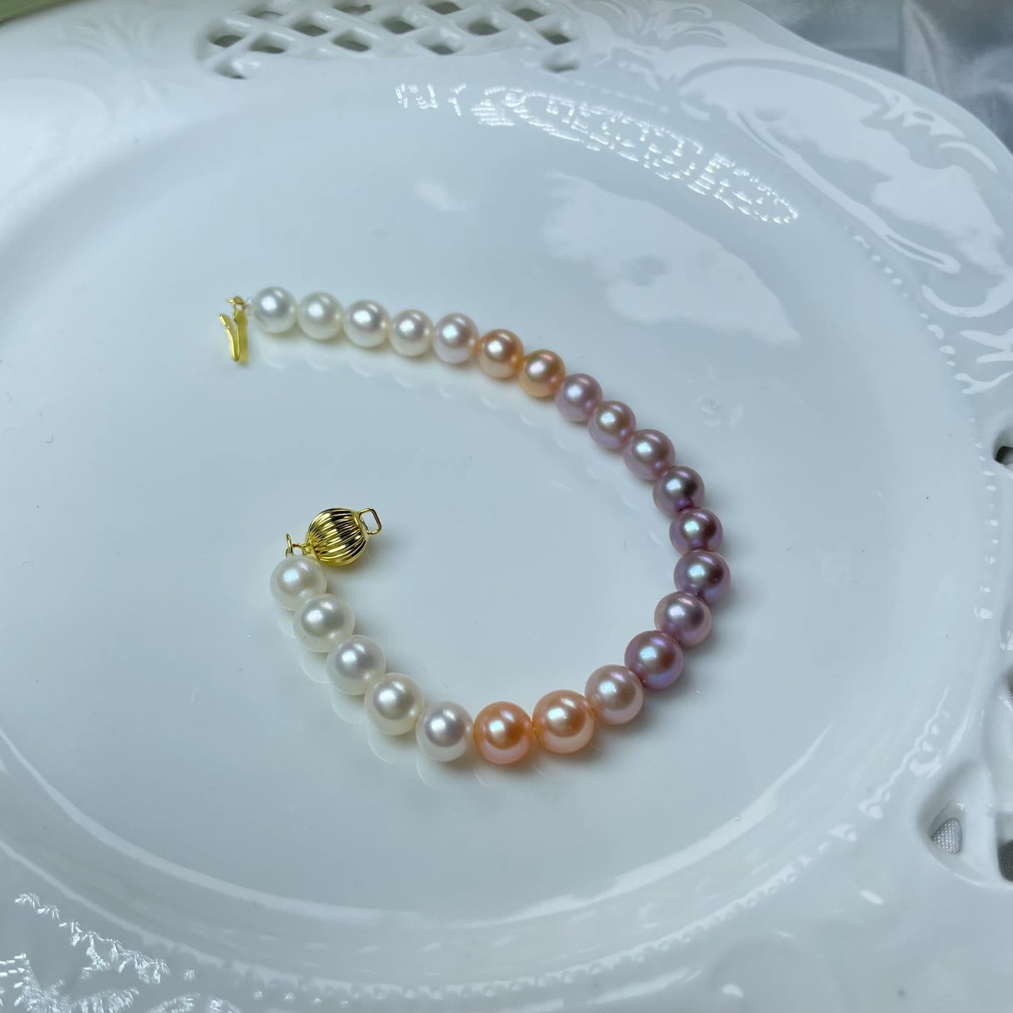 perfect circle Pearl bracelet (B21)