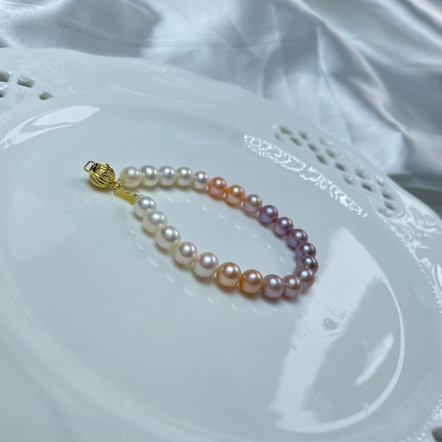 perfect circle Pearl bracelet (B21)