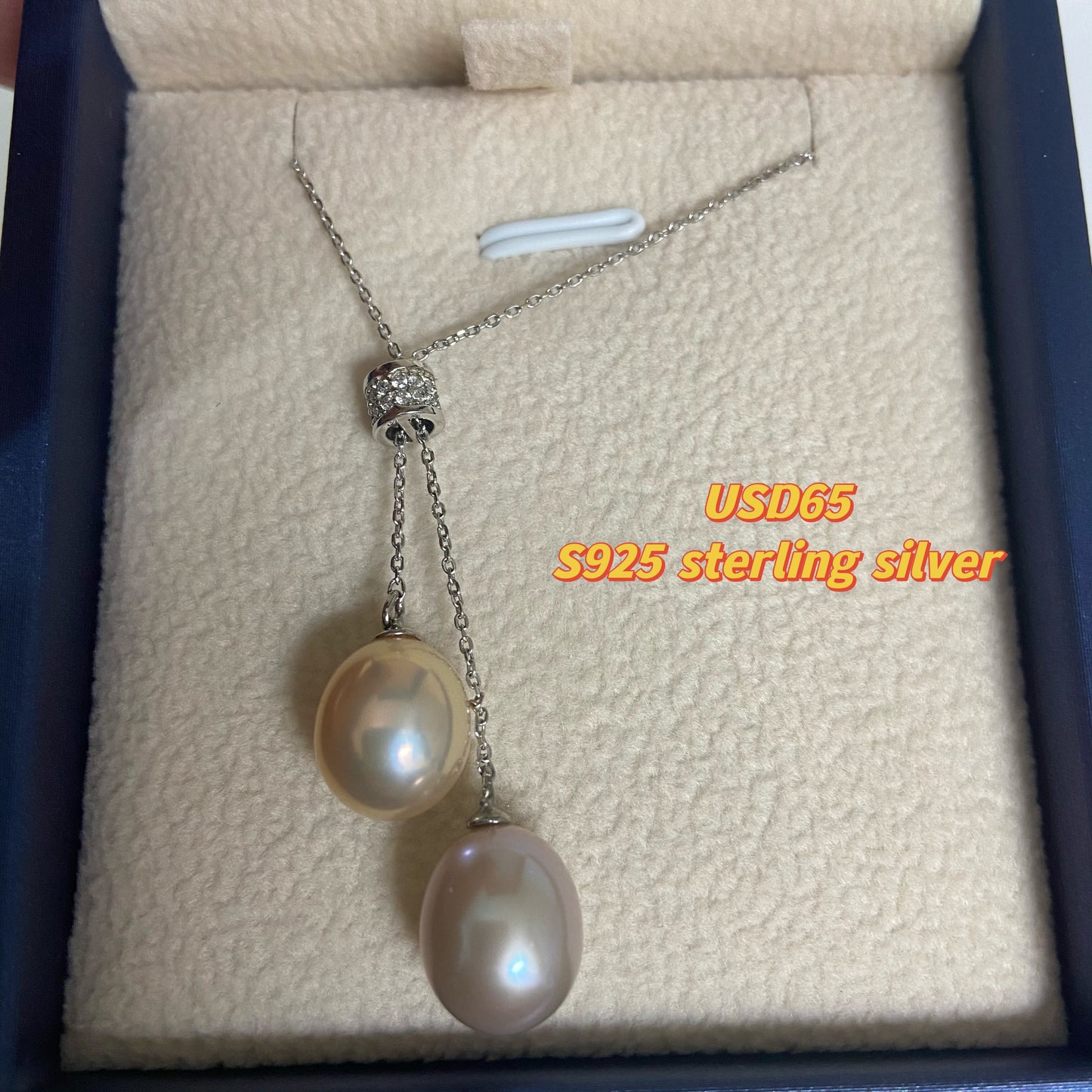 Wendy Sterling Silver 925 Necklace and 2 pairs of Edison Dangling Earring  USD175 in total