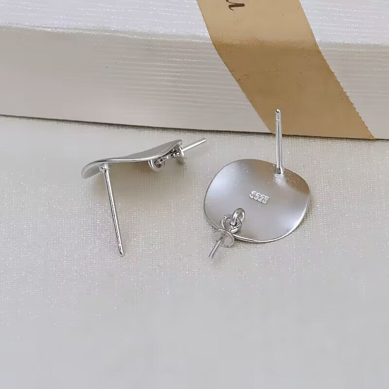 S925 sterling silver earring setting (E3)